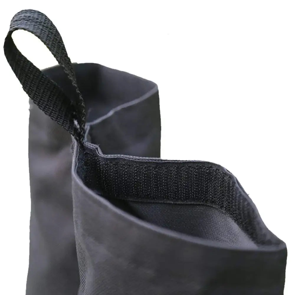 Black rubber boot with a fabric loop at the top.