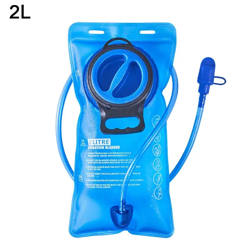 Hydration bladder or water reservoir for outdoor activities.