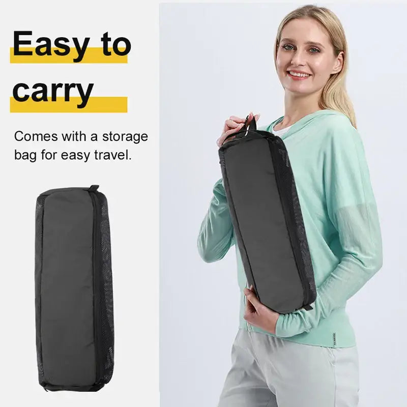 Black rectangular storage bag with carrying handles.