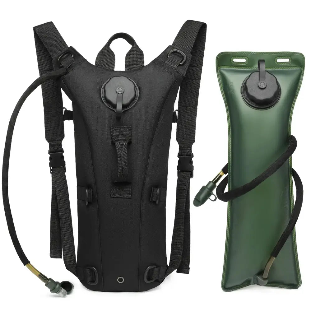 Hydration backpack with a detachable water reservoir.