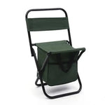 Camping Stool With Backrest - Lightweight - Vignette | CampSupreme