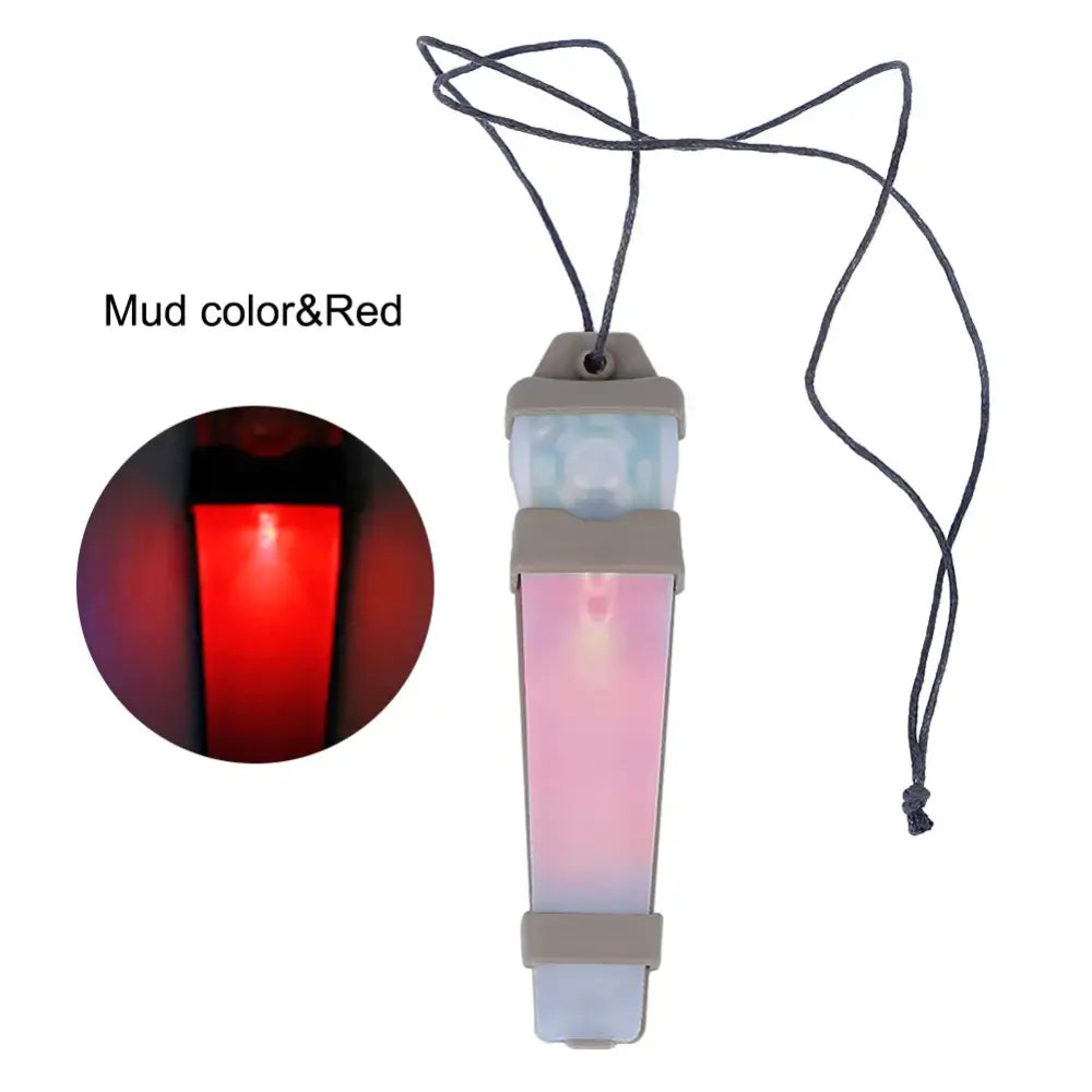 Portable LED light stick with a lanyard attached.