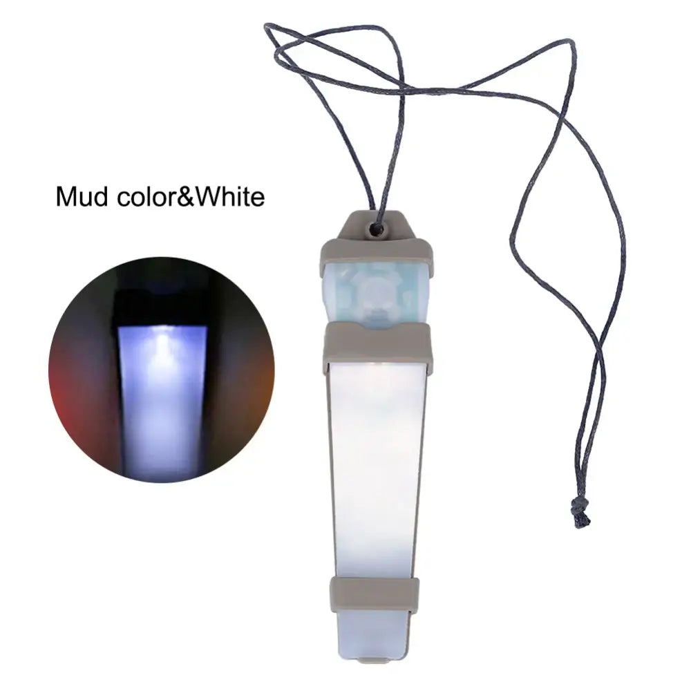 Portable LED light with a lanyard and color-changing capability.