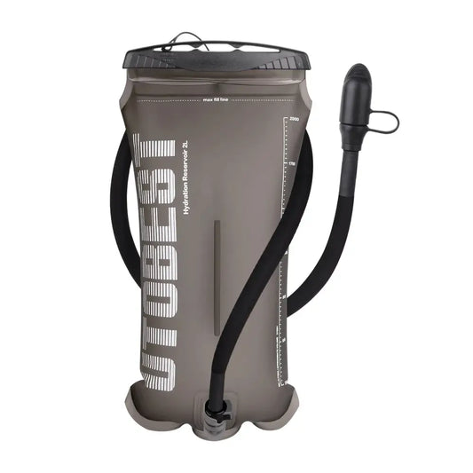 Hydration bladder or water reservoir for outdoor activities.