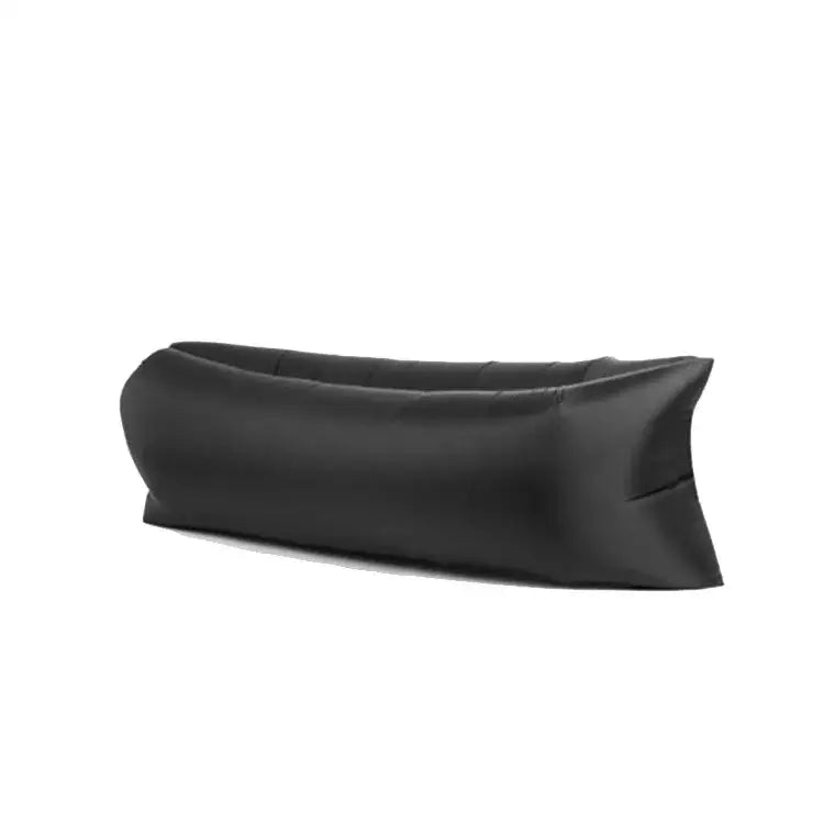 Inflatable black lounger or air sofa.