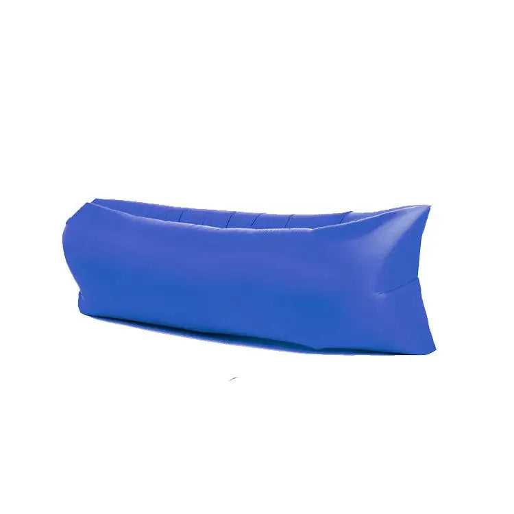 Inflatable blue lounger or air sofa.