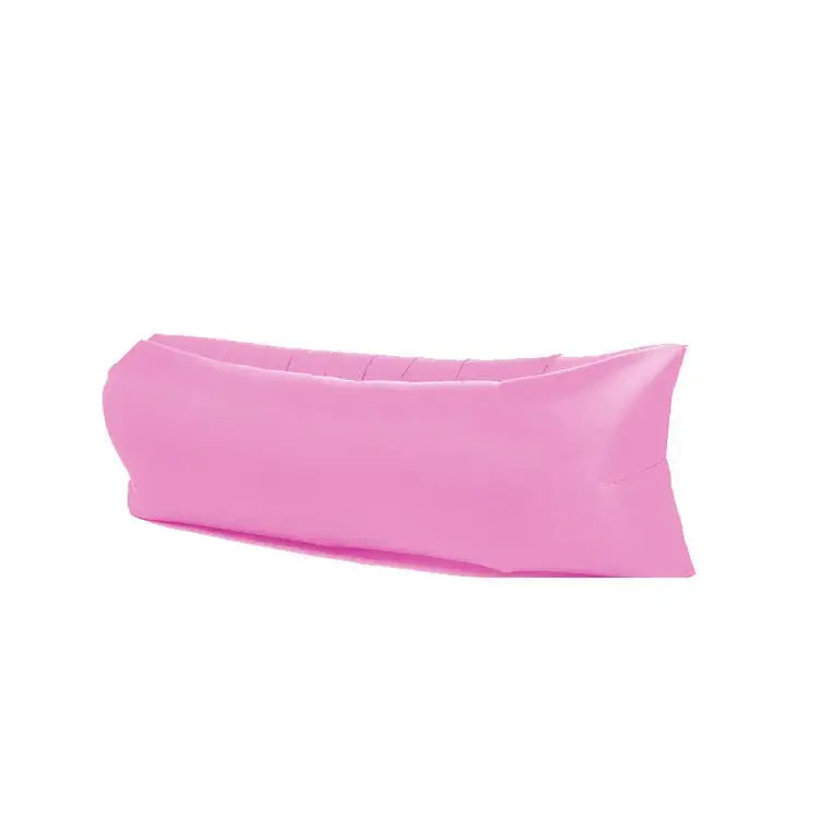 Pink inflatable lounger or air sofa.