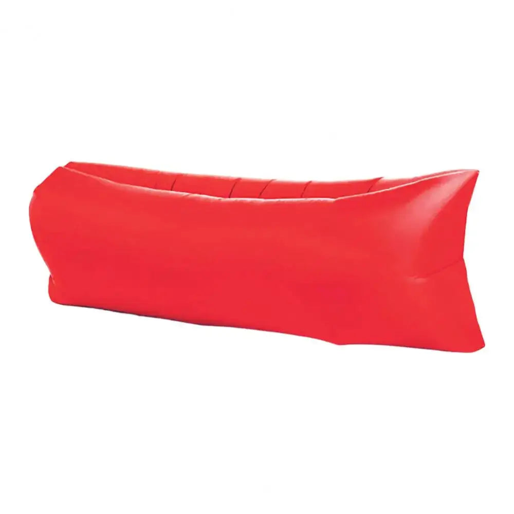 Inflatable red lounger or air sofa.