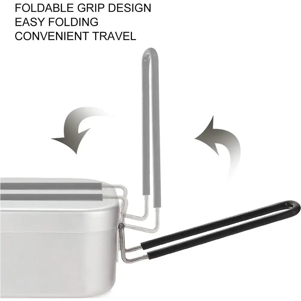 Foldable handle or grip for a cooking pot or container.