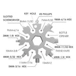 Snowflake Keychain Tool - Vignette | CampSupreme