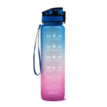 Motivational Water Bottle with Straw - Vignette | CampSupreme