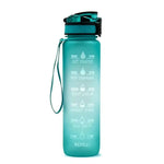 Motivational Water Bottle with Straw - Vignette | CampSupreme