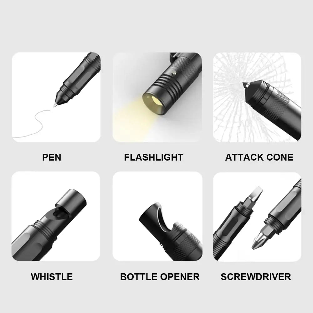 Collection of everyday tools and devices labeled with their functions.