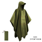 Waterproof Hooded Poncho - Vignette | CampSupreme