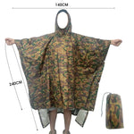 Waterproof Hooded Poncho - Vignette | CampSupreme