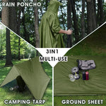 Waterproof Hooded Poncho - Vignette | CampSupreme