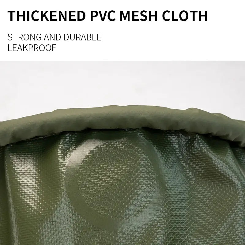 Thickened green PVC mesh cloth with a durable, leakproof texture.