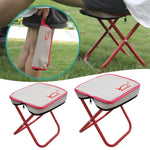 Folding Step Stool With Padded Seat - Vignette | CampSupreme