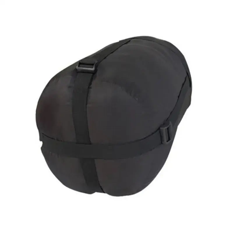 Black oval-shaped protective helmet or headgear with adjustable straps.